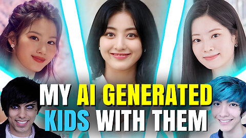 What would my kids look like? | My AI generated kids with Jihyo, Dahyun and Sana