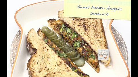 VEGAN Sweet Potato Arugula Sandwich! 🥪🌱😋