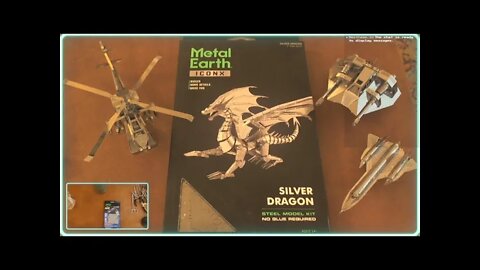 Building Metal Earth Models: Silver Dragon part 2 of part 2