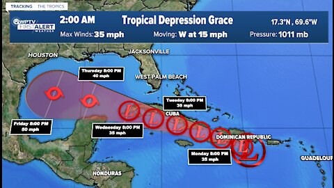Tropics Update: Monday 5 a.m.