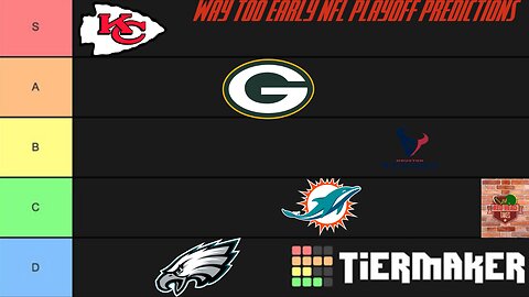 Ranking NFL Playoff Teams Tierlist 2024-2025 | NFL Tiermaker