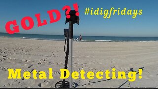 Gold Found Metal Detecting Beach • Treasure Hunt For Silver and Jewelry • Equinox #idigfridays