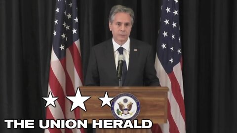 Secretary of State Blinken Holds a Press Conference in Berlin