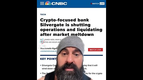 SILVEEGATE BANK COLLAPSING DOWN GO THE CRYPTO BANKS AS WELL, SO THEY CAN TEY TO USHER IN CBDC s