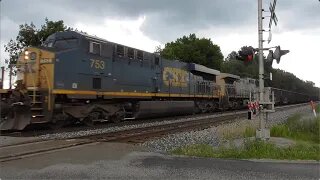 CSX C640 Loaded Coal Train from Sterling, Ohio July 16, 2022