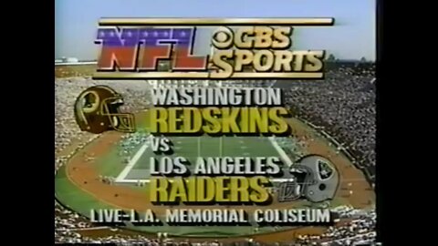 1989-10-29 Washington Redskins vs Los Angeles Raiders