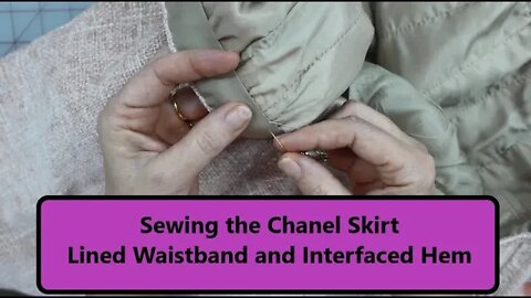 Sewing the Chanel Skirt - Lined Waistband and Interfaced Hem