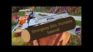 Making your own lumber with a portable chainsaw mill