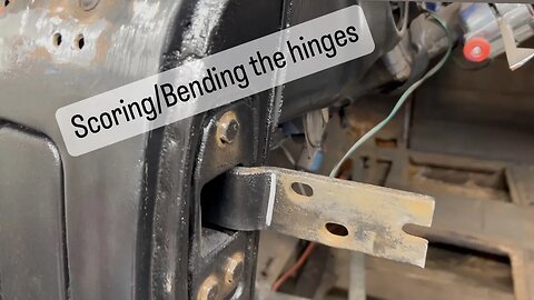 Scoring/Bending the Original Hinges