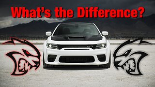 There's a lot going on here — Dodge Hellcat vs Hellcat Redeye