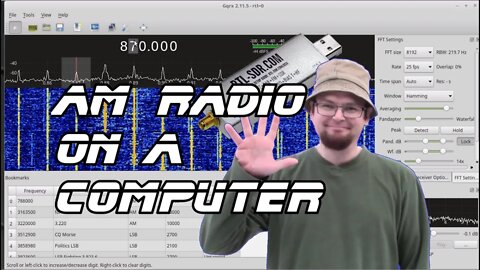 AM Radio USB Tuner GQRX Linux - Tuning Frequency’s