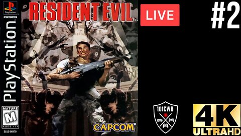 LIVE - AO VIVO - Resident Evil 1 1996 PS1 Parte 2 4K 60fps PT BR #residentevil1 #re1