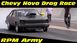 Chevy Nova Eighth Mile Drag Race