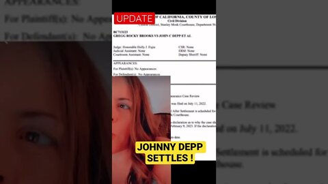 UPDATE #JohnnyDepp SETTLES no more Charge !