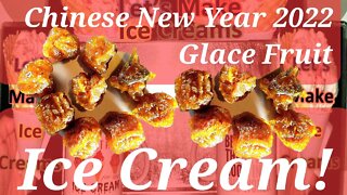 Chinese New Year 2022 Ice Cream Making Glace Fruit Candy Year of the Tiger