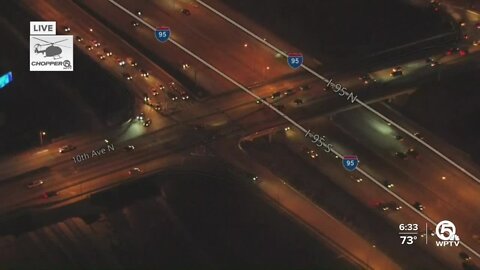 Large crack discovered on I-95 overpass in Lake Worth Beach