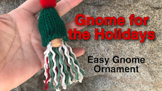 Gnome for the Holidays - an easy gnome ornament tutorial