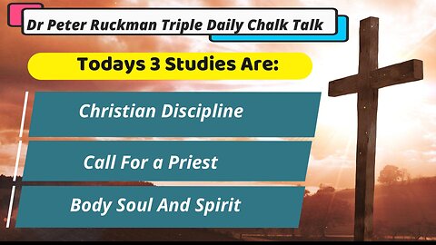 Dr Peter Ruckman's Triple Daily Bible Study Loop LIVE