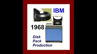 Computer History: 1968 IBM Magnetic Disk Pack Production film (restoration)