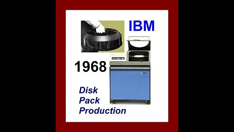 Computer History: 1968 IBM Magnetic Disk Pack Production film (restoration)