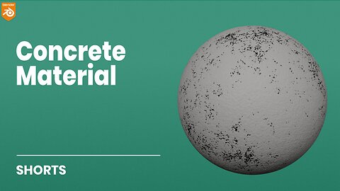 How to make a procedural concrete material in Blender [3.5] | Textures & Materials | #shorts