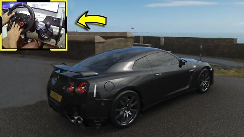 NISSAN GTR BLACK EDITION - Forza Horizon 4 gameplay / Volante Logitech g29