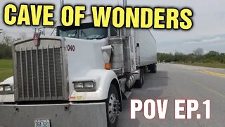 REAL TRUCKING POV #1|Trailer Problems|Sunday Funday|Caves