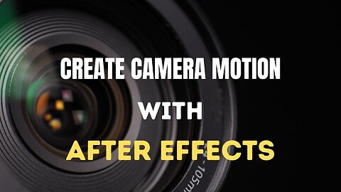 How To Add Movement To Still Video - After Effects