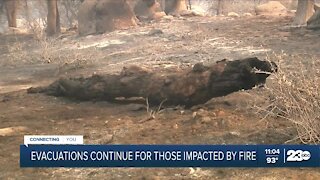 Residents try to get back into their homes amid the French Fire