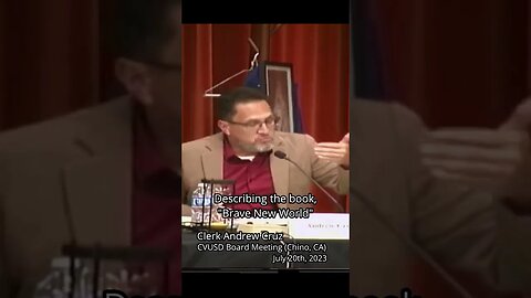 Clerk Andrew Cruz Comment Pt4 - CVUSD Board Meeting (07-20-2023) #school #shortsfeed #politics