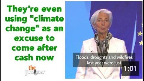 They're even using "climate change" as an excuse to come after cash now