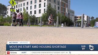 UC San Diego students move in amid housing crunch