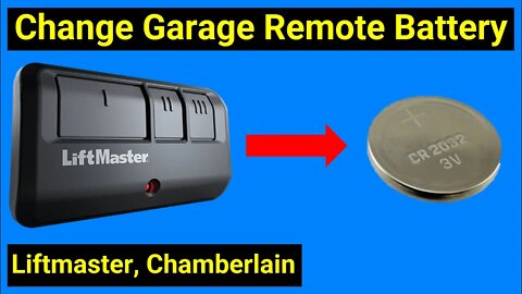 ✅ Liftmaster Garage Door Remote ● How to Change the Battery ● Chamberlain