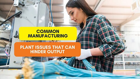 Common Manufacturing Plant Issues That Can Hinder Output