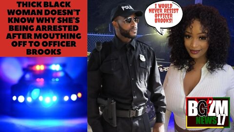 Thick Black Woman Doesn't Know Why She's Being Arrested After Mouthing Off To Officer Brooks