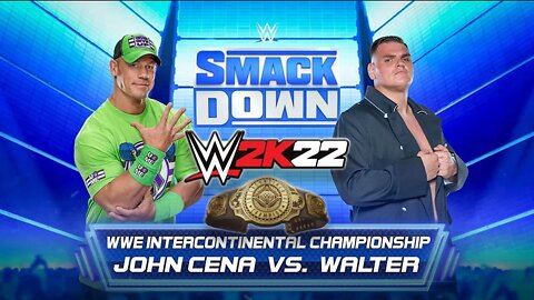 WWE 2K22: John Cena Vs. Walter - WWE Intercontinental Championship - Grand Slam Champion Reign!