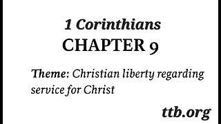 1 Corinthians Chapter 9 (Bible Study)