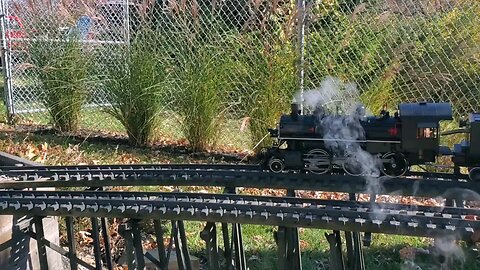 g scale trains on the gcgrs layout at entertrainment junction