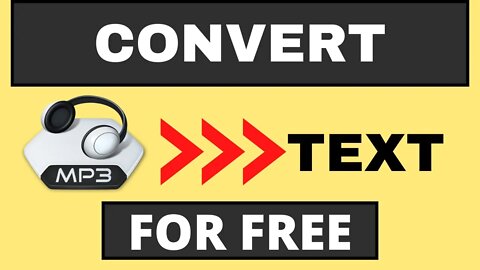 How to #convert Audio to text For Free - Mp3 #transcription