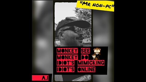 MR. NON-PC - Monkey See Monkey Do...Idiots Mimicking Idiots Online