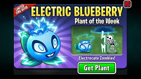 Plants vs Zombies 2 - Epic Quest - MONEY Plant Showcase - Electric Blueberry - March/April 2023