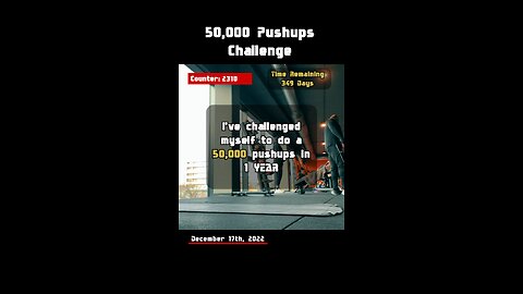 Crossed 2400 pushups