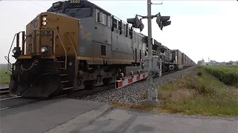 CSX 3440 Spirit of Ravenna on I135 from Bascom Ohio July 24, 2022