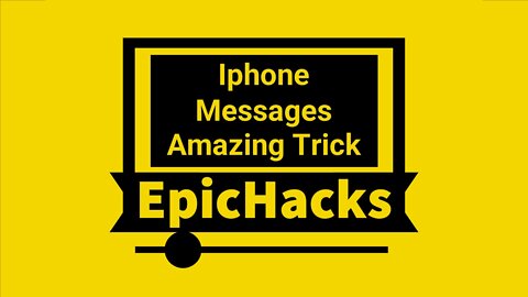 Iphone Messages Amazing Trick