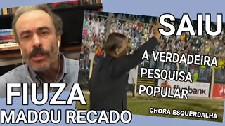 GUILHERME FIÚZA PERSEGUIDO MANDOU RECADO E SAIU PESQUISA EM AMBIENTE PÚBLICO BOLSONARO TEM 100%