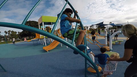 Blasian Babies Family Playground Fun In Tecolote Shores In San Diego, CA's Mission Bay Park!