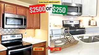 Surprised Our Friend With A Kitchen Makeover ! | DIY Kitchen Upgrade