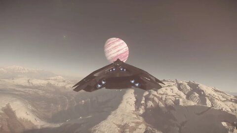Star Citizen M2 fly to park on Daymar from PO