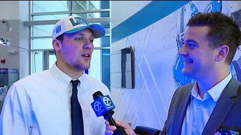 Lions first round draft pick Jack Campbell talks one-on-one with Brad Galli