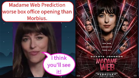 Madame Web Prediction worse box office opening than Morbius.